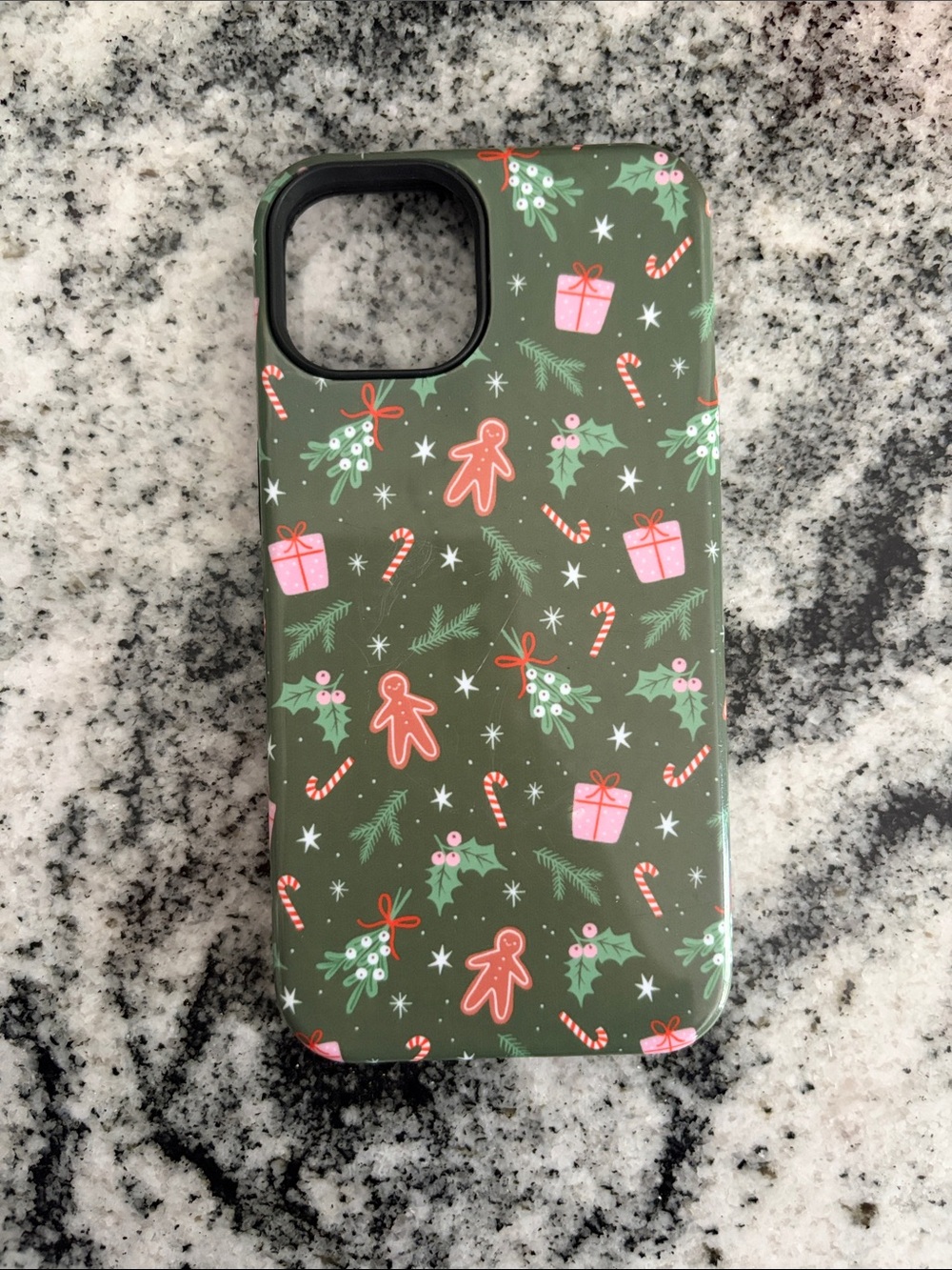 Casely Everything Nice Gingerbread iPhone 14 case. Magsafe compatible.